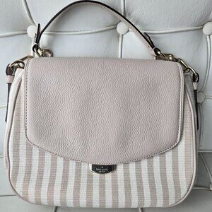 Striped Canvas and Leather Kate Spade Bag
